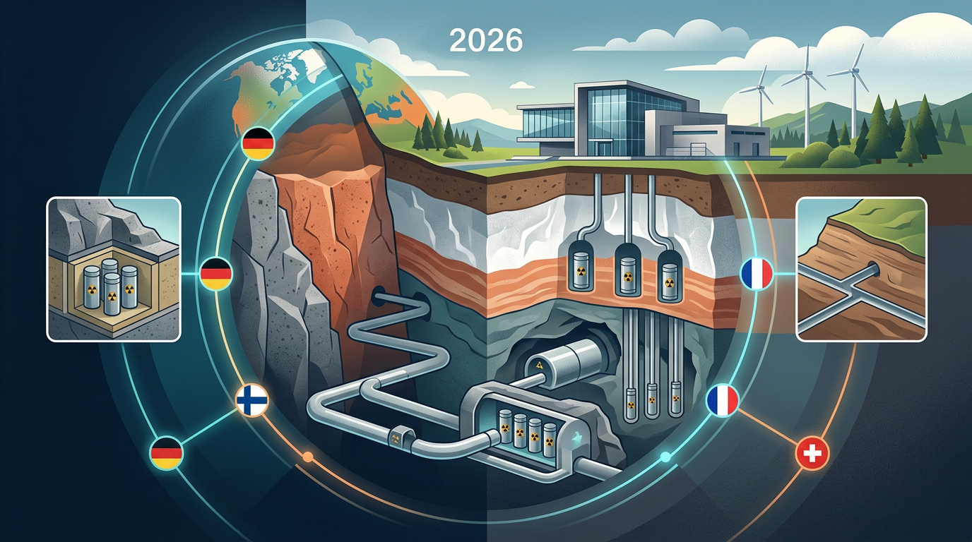Atommüll Endlagerung weltweit 2026: Konzepte im Vergleich