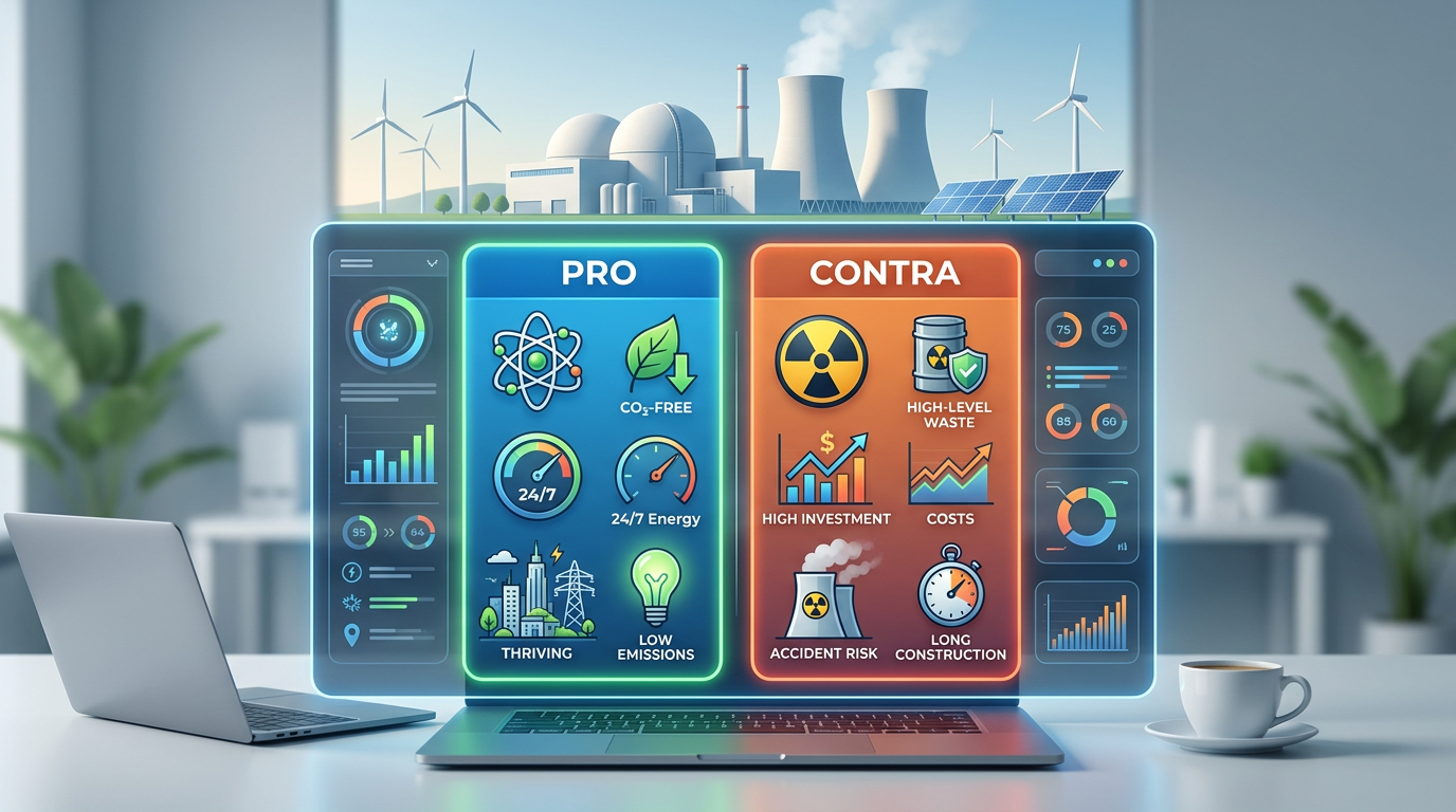 Atomkraft Pro Contra Tabelle: Top 10 Vor- & Nachteile (2026)