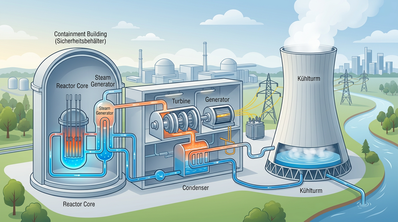 Wie funktioniert ein Atomkraftwerk? Aufbau & Technik